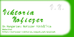 viktoria noficzer business card